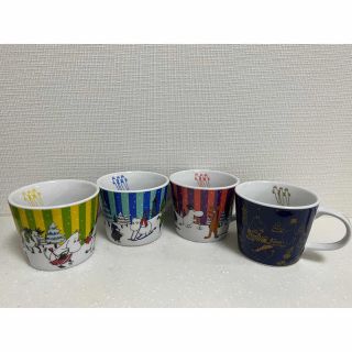 ムーミン(MOOMIN)のKFC ムーミン　スープマグ　4個セット(ノベルティグッズ)