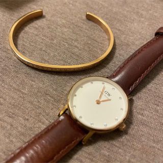 ダニエルウェリントン(Daniel Wellington)の【お値下げ】ダニエルウェリントン　バングルセット　DW レディース 箱付き(腕時計)