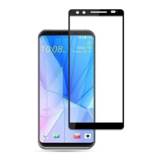 HTC U12+ U12 Plus 枠黒 ガラス保護フィルム K526(保護フィルム)