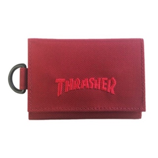 スラッシャー(THRASHER)のスラッシャー ミニウォレット 小銭入れ付きミニ財布。折りたたみバーガンディです(コインケース/小銭入れ)