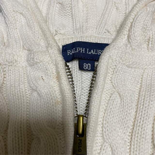 Ralph Lauren(ラルフローレン)のラルフローレン　80 ニットカーディガン　 キッズ/ベビー/マタニティのベビー服(~85cm)(カーディガン/ボレロ)の商品写真