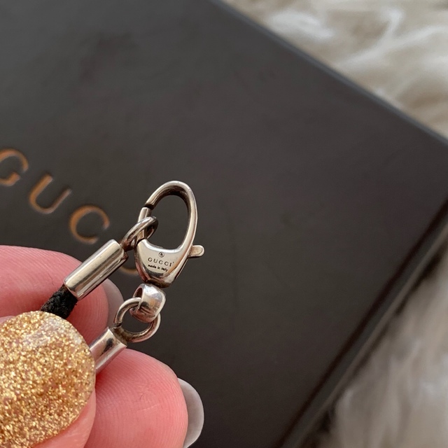 GUCCI シルバー プレート ペンダント ネックレス 箱付き-