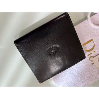 Christian Dior - Dior ディオール ロゴ型押し 二つ折り財布 本革