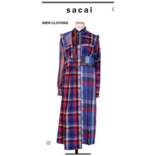 サカイ(sacai)のsacai サカイ 22AW ワンピース サイズ1 新品未使用(ロングワンピース/マキシワンピース)