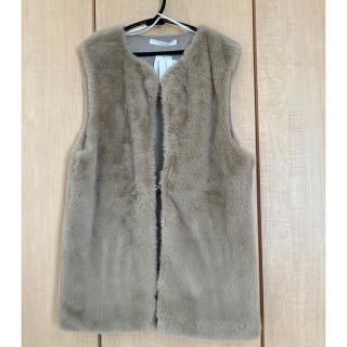 しまむら - 新品 しまむら エコファーベスト ベージュ L