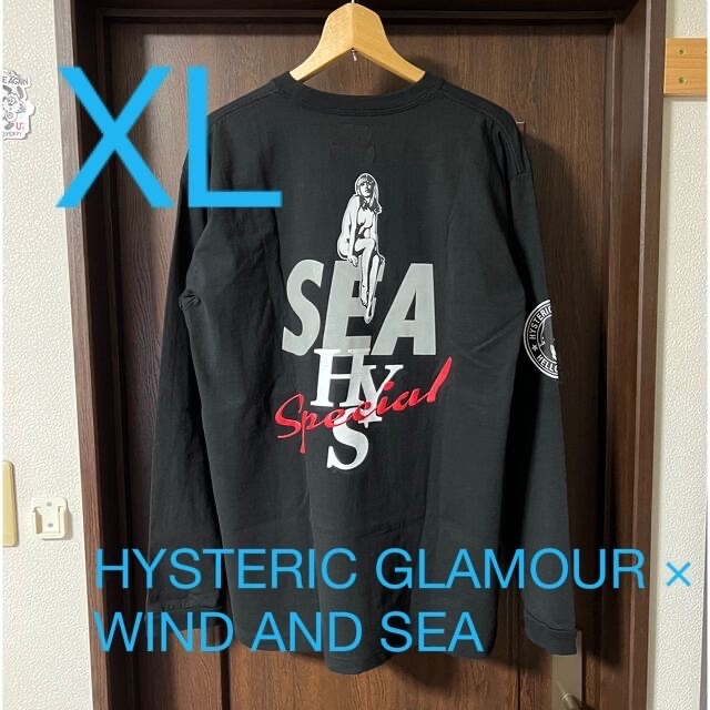 WIND AND SEA(ウィンダンシー)のXL HYSTERIC GLAMOUR × WIND AND SEA ロンT メンズのトップス(Tシャツ/カットソー(七分/長袖))の商品写真