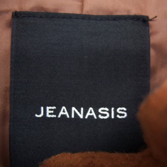 JEANASIS(ジーナシス)のジーナシス ステンカラー コート アウター ロング ウール混 フード F 茶 レディースのジャケット/アウター(その他)の商品写真
