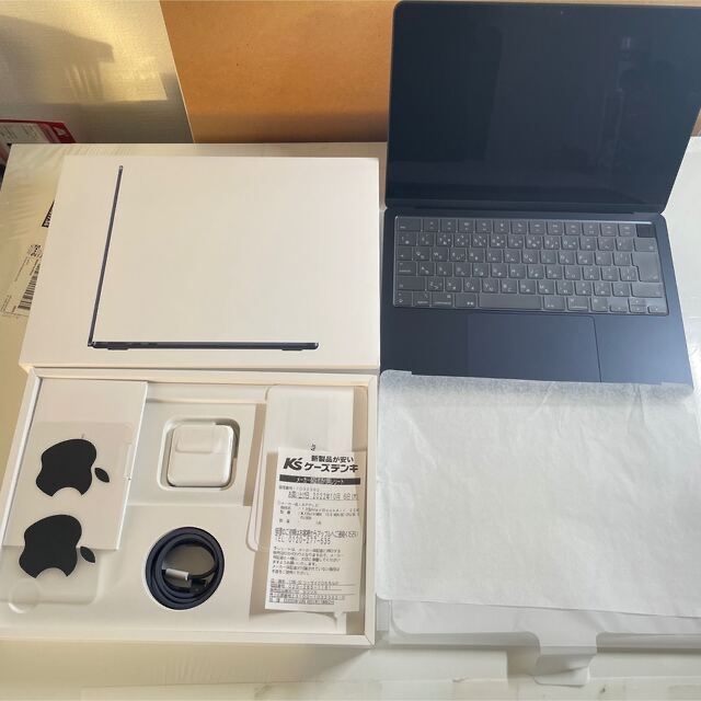 【超美品】MacBook Air M2 ミッドナイト 8GB 256GB JIS