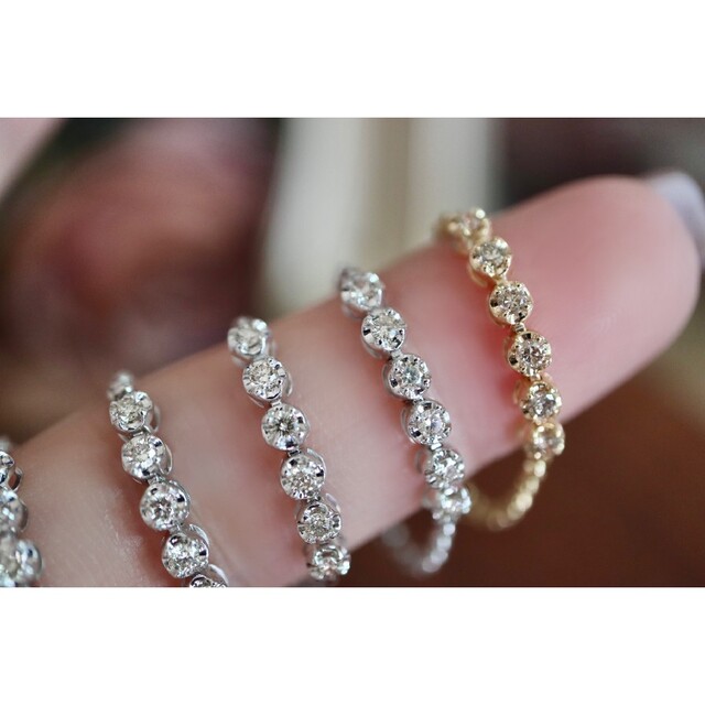 天然ダイヤモンドリング0.2ct　k18 レディースのアクセサリー(リング(指輪))の商品写真