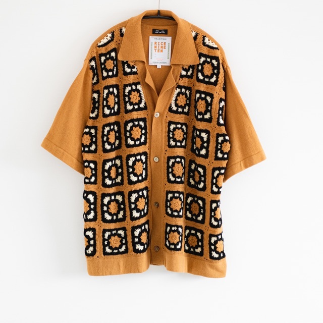 当店イチオシ! RICE NINE TEN CROCHET HAND KNITTED SHIRT | www