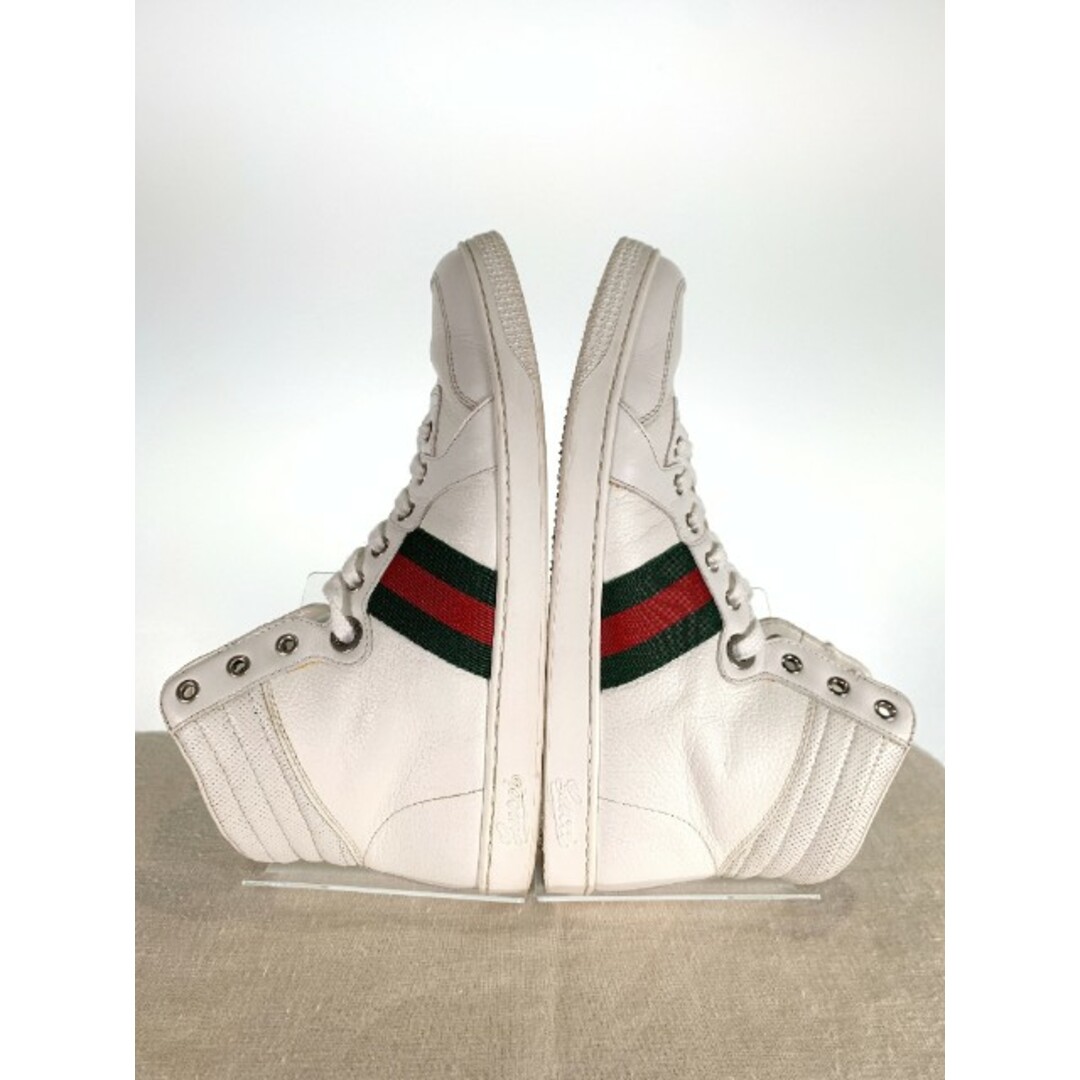 Gucci - GUCCI グッチ シェリーライン レザー ハイカットスニーカーの