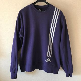 アディダス(adidas)のアディダストレーナー☆メンズM紫(スウェット)