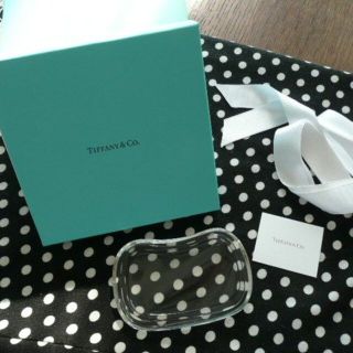 ティファニー(Tiffany & Co.)のティファニー　ガラス小物置き(日用品/生活雑貨)