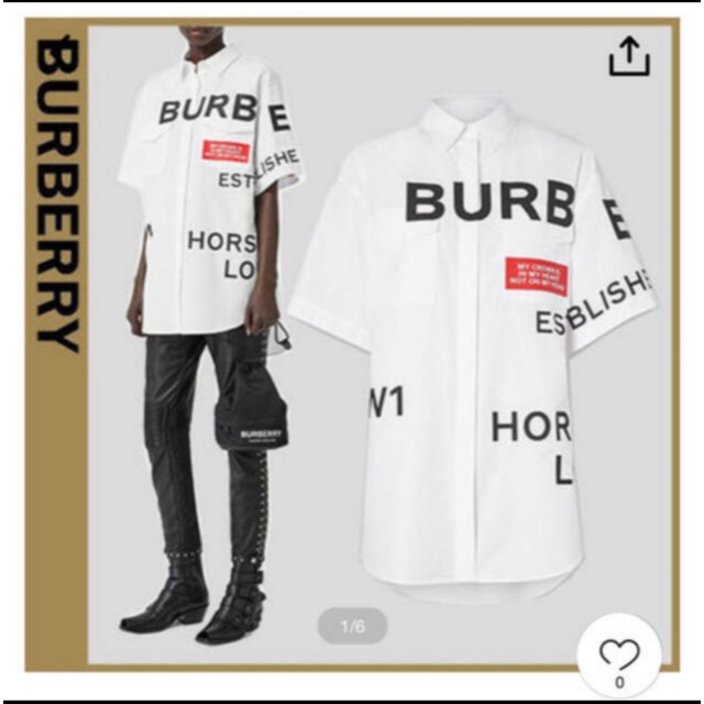 BURBERRY(バーバリー)のBurberry シャツ レディースのトップス(シャツ/ブラウス(半袖/袖なし))の商品写真