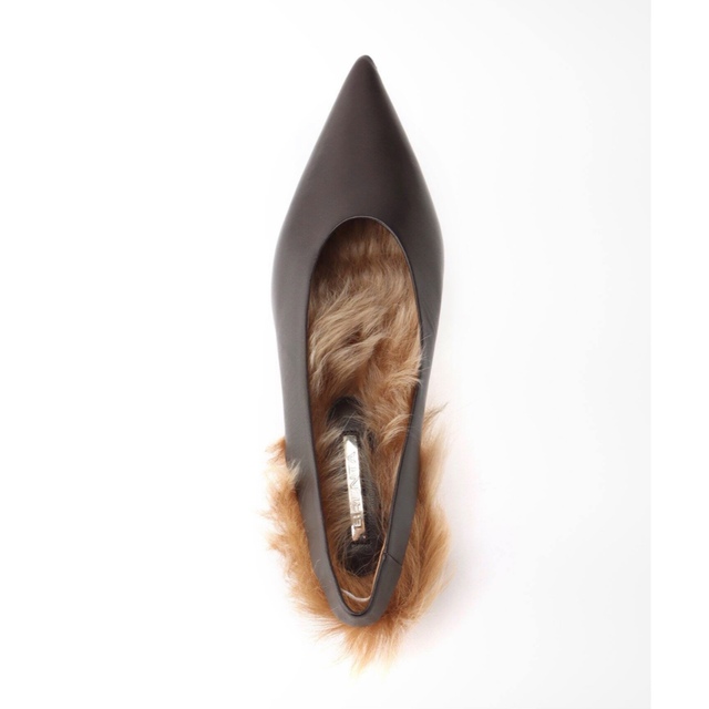 L'Appartement DEUXIEME CLASSE(アパルトモンドゥーズィエムクラス)の【BRENTA/ブレンタ】Back Strap Mule with Fur 38 レディースの靴/シューズ(ミュール)の商品写真