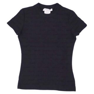 クリスチャンディオール(Christian Dior)の美品 クリスチャンディオール Christian Dior Tシャツ ロゴ カットソー レディース ナイロン ジャージー トップス レディース 36(S相当) ブラック(Tシャツ(半袖/袖なし))