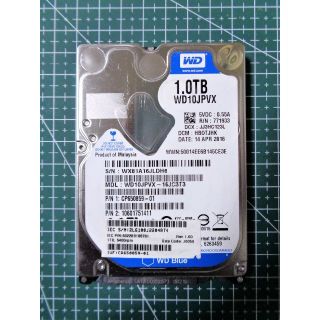 WD 1TB HDD 2.5インチ 9.5mm(PCパーツ)