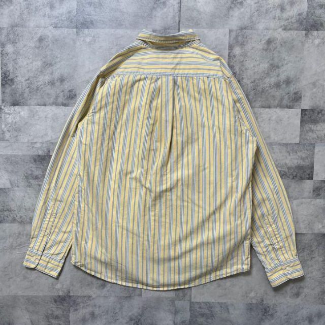 Ralph Lauren(ラルフローレン)のレアカラー　ラルフローレン　シャツ　長袖　ストライプ　コットン　黄　XL メンズのトップス(シャツ)の商品写真