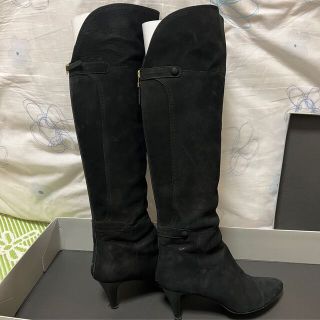 odette e Odile 厚底 サイドジップ ブーツ 黒 本革 22cm 靴 ブーツ www