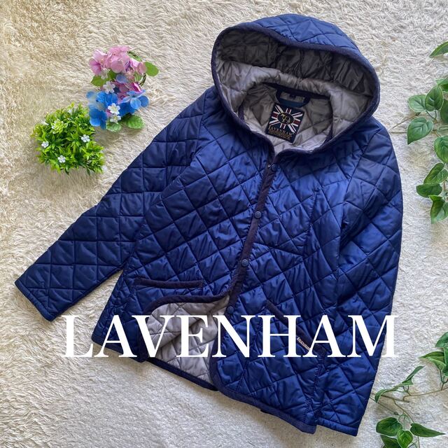 レディースLAVENHAM  キルティングジャケット　M位　38  ブルー