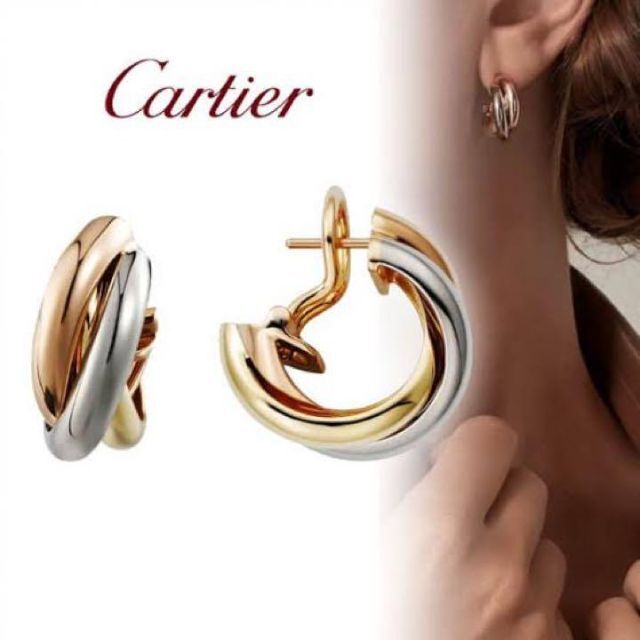 Cartier カルティエ トリニティ ピアス | www.jarussi.com.br
