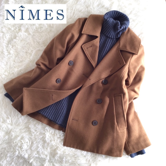 NIMES(ニーム)の【used】ニーム nimes ピーコート キャメル レディースのジャケット/アウター(ピーコート)の商品写真