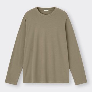 ジーユー(GU)のソフトコットンクルーネックT(Tシャツ/カットソー(七分/長袖))