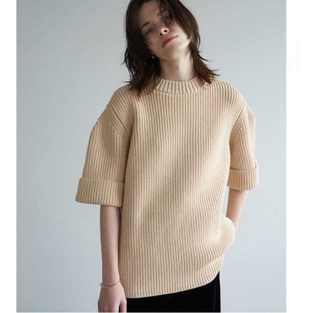 CLANE OVER HALF SLEEVE KNIT TOPS |