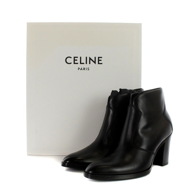 celine(セリーヌ)のセリーヌ エディ スリマン Pages ショートブーツ 24cm 黒 レディースの靴/シューズ(ブーツ)の商品写真