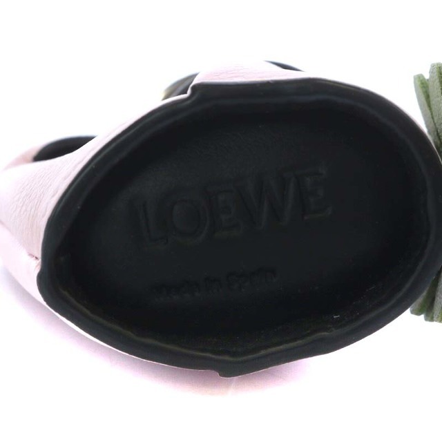 LOEWE(ロエベ)のロエベ バニーチャーム コインケース 小銭入れ バッグチャーム ピンク 緑色 レディースのファッション小物(コインケース)の商品写真