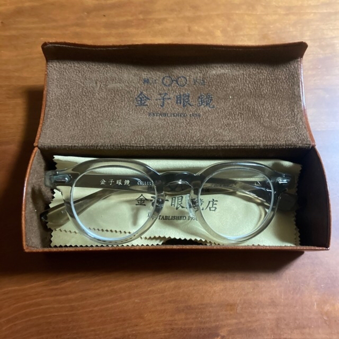 金子眼鏡KC 77:クリアーブラウン メンズのファッション小物(サングラス/メガネ)の商品写真