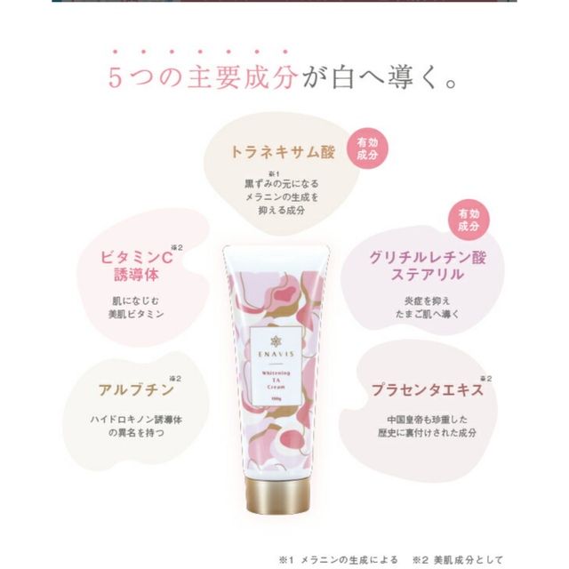 ENAVIS 薬用 ホワイトニングクリームTAの通販 by moco's shop｜ラクマ