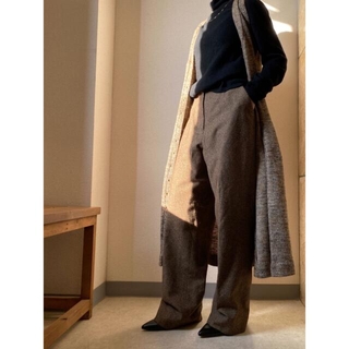 FUMIKA_UCHIDA - VINTAGE wool Slacks Pants ブラウン パンツ