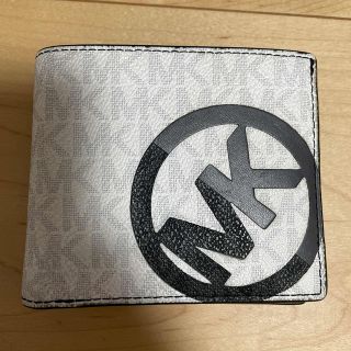 マイケルコース(Michael Kors)のMICHEAL KORS メンズ 二つ折り財布 ホワイト(折り財布)