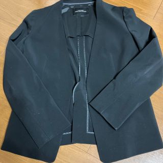 ユナイテッドアローズ(UNITED ARROWS)のユナイテッドアローズレディース　ノーカラー　ジャケット　スーツ　グリーンレーベル(ノーカラージャケット)