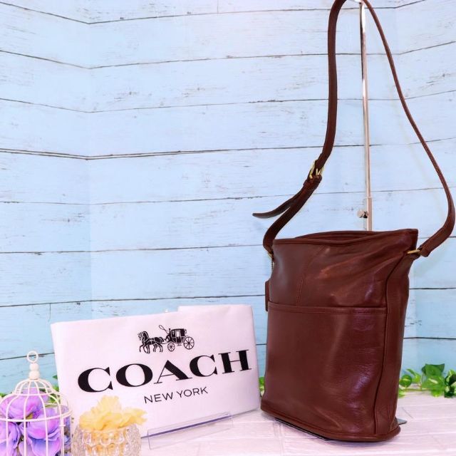 OLD COACH オールドコーチ ショルダーバッグ ブラウン 本革 極美品