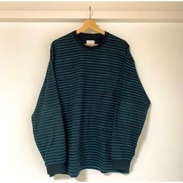 1LDK SELECT(ワンエルディーケーセレクト)の【S.F.C】SIDE STRIPES LS TEE / BLACK/MINT メンズのトップス(Tシャツ/カットソー(七分/長袖))の商品写真