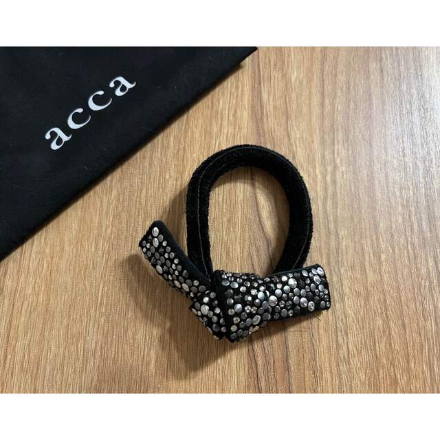 acca アッカ オードリーポニー ベージュ リボンゴム リボンポニー acca アッカ オードリーポニー ベージュ リボンゴム リボンポニー