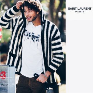 Yves Saint Laurent Paisley Wool Cardigan