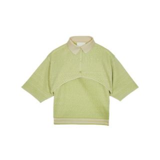 アメリヴィンテージ(Ameri VINTAGE)のAmeri vintage MEDI JACQUARD POLO KNIT(Tシャツ(半袖/袖なし))