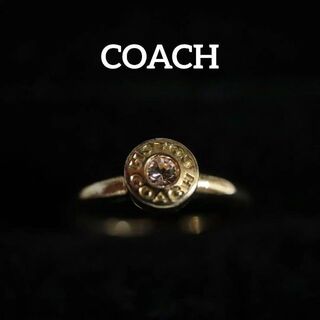 コーチ(COACH)の【匿名配送】COACH コーチ リング 指輪 11号 ゴールド ストーン(リング(指輪))