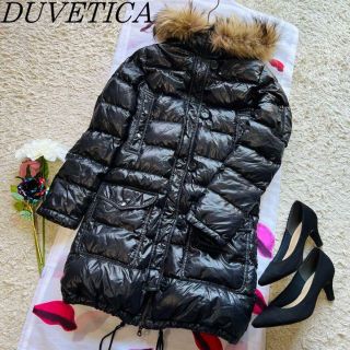 DUVETICA - 【良品】DUVETICA ダウンコート ブラック キツネファー