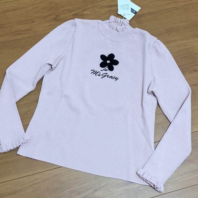 M'S GRACY - エムズグレイシー ハイネック長袖ニット ピンク 40の通販