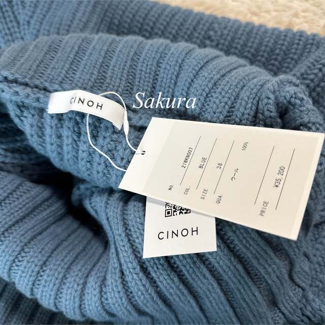 CINOH - 新品タグ付きCINOH チノ メリノウールノースリーブ