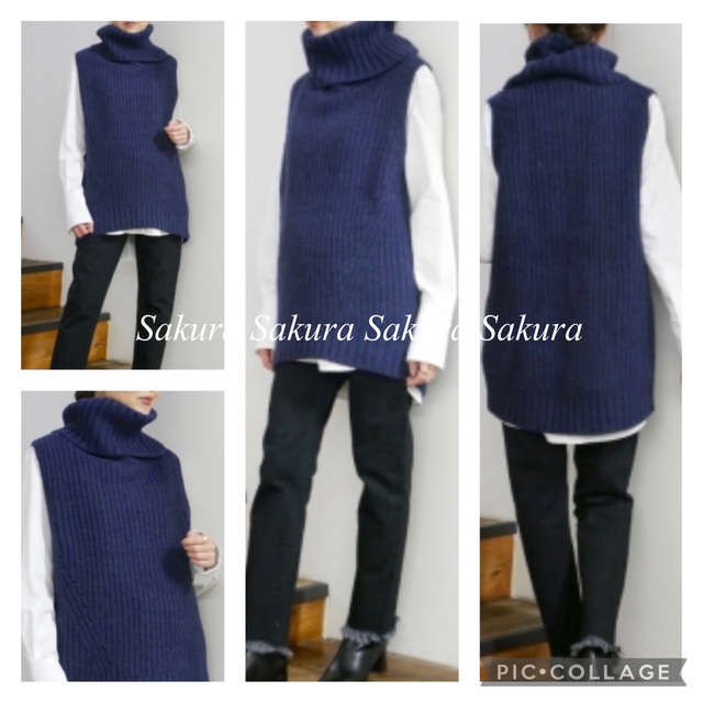 CINOH - 新品タグ付きCINOH チノ メリノウールノースリーブ