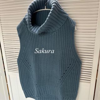 CINOH - 新品タグ付きCINOH チノ メリノウールノースリーブ