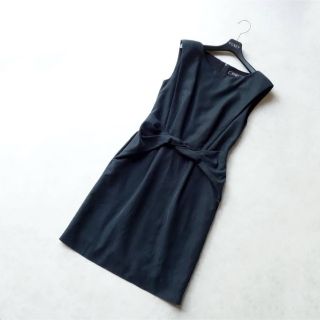 FOXEY - ■FOXEY■ 38 ねじりウエスト ワンピース スミクロ系