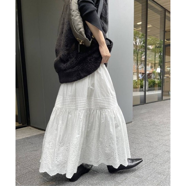 Spick and Span エンブロイダリーレーススカート - ロングスカート