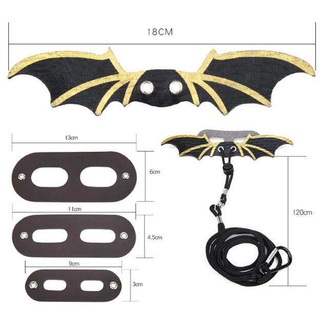 サイズ3種付け替え可能 爬虫類 両生類 ハーネス その他のペット用品(爬虫類/両生類用品)の商品写真