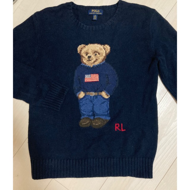 POLO RALPH LAUREN(ポロラルフローレン)のポロベア　ニット　L/G 14・16 レディースのトップス(ニット/セーター)の商品写真